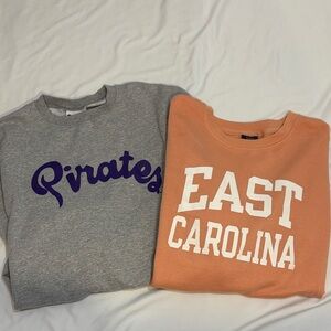 ECU East Carolina University Pirates Sweatshirt Bundle